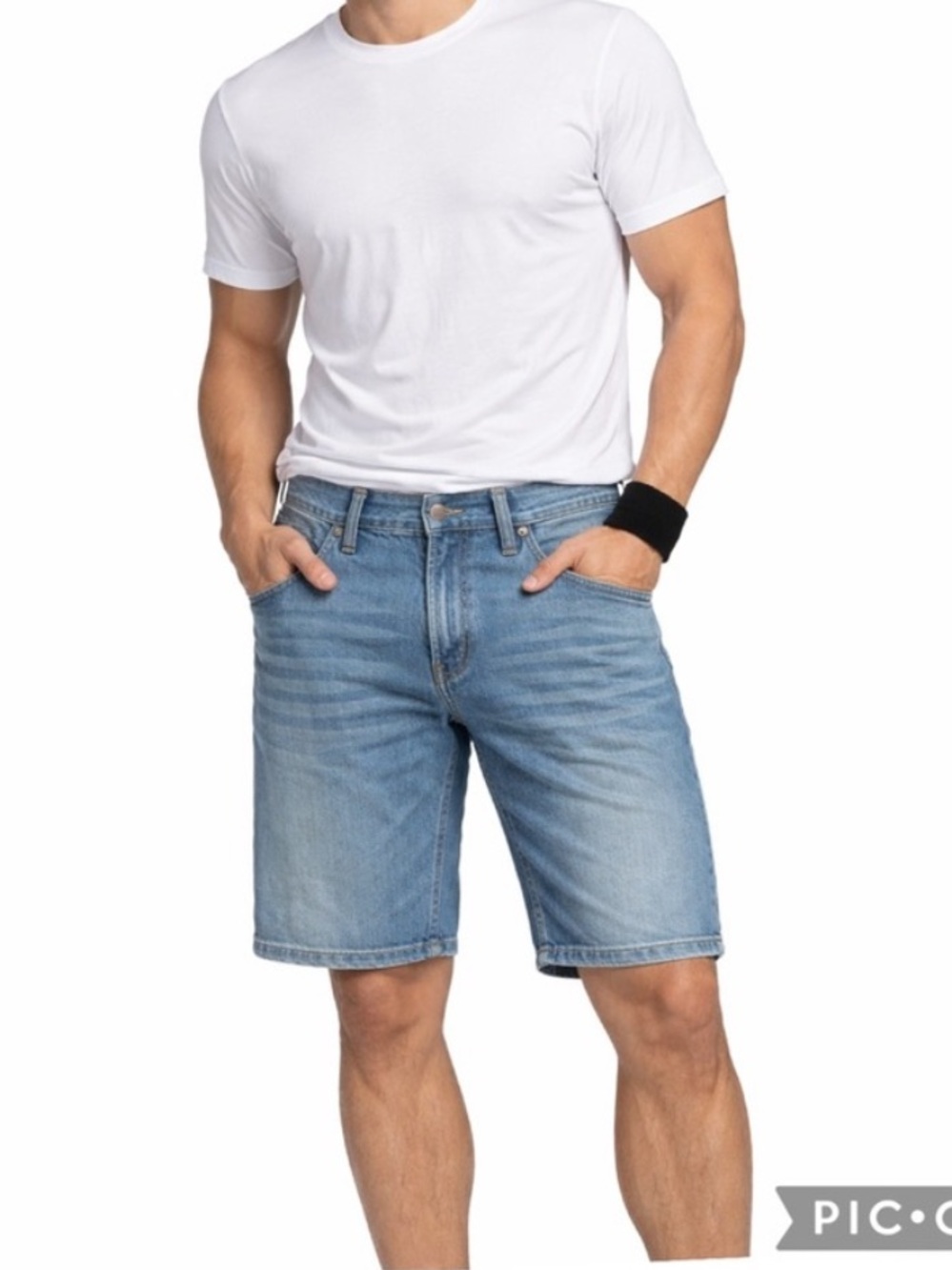 NEW COMPANY EIGHTY ONE CURRENT PREMIUM STRETCH DENIM SHORTS